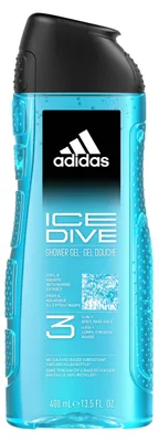 Image de Adidas Ice Dive Gel douche pour hommes, 400 ml