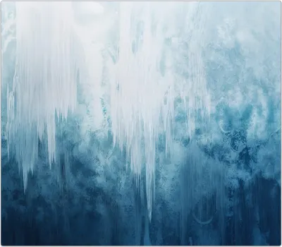Produktbild von Spritzschutz Herdabdeckplatte Schneidebrett aus Glas Gefrorener Wasserfall 1-Teilig (60x52cm)