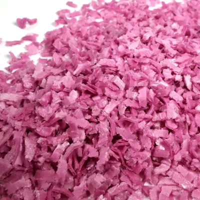 Produktbild von Streuselheld Schnippel Lila 30g Esspapier-Flocken Streusel zum Dekorieren und Verzieren von Gebäck aller Art wie Torten Kuchen Keksen Zuckerstreusel