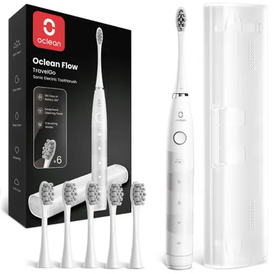 Image de Brosse à dents électrique Oclean TravelGo FlowSet : 180 jours d'autonomie, puissance sonique, nettoyage ultime