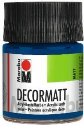 Produktbild von Decormatt Acryl - Dunkelblau 053 50 ml. Packung mit 6 Stück