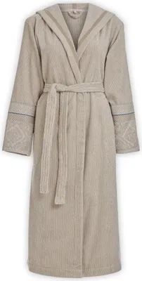 Produktbild von PiP Studio Bademantel Morgenmantel Saunamantel Bathrobe Soft Zellige, Farbe:Beige, Wäschegröße:M, Artikel:-khaki