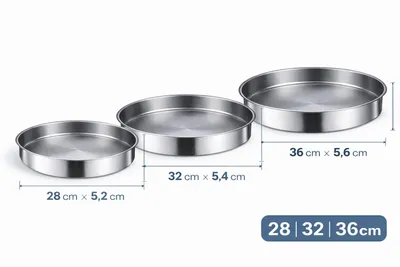 Produktbild von Kochmaster Platinium Edelstahl Backofenblech 3-teiliges Set