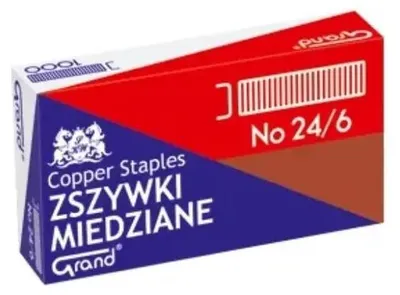 Produktbild von Kupferheftklammern 24/6 (1000 Stück * 10) GRAND