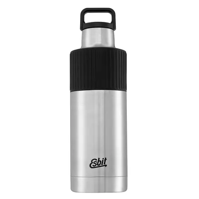 Productafbeelding van ESBIT SCULPTOR roestvrijstalen geïsoleerde fles, model 'Standard Mouth' met omtrekband, 1 liter