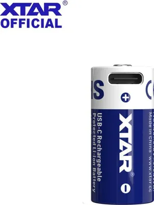Produktbild von Xtar Li-Ion Akku Typ 16340 - 900 mAh mit USB-C