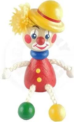 Produktbild von Clown mit Bowlerhut - Kühlschrankmagnet