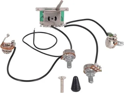 Productafbeelding van Wiring Harness Stratocaster - 5 Weg Schakelaar - 500k Potentiometers - Eenvoudige installatie
