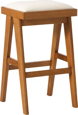 Immagine prodotto di Sgabello da bar Westwing Sissi in legno di quercia 75 cm