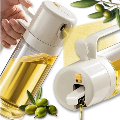 Produktbild von Kuketo | Ölsprüher 550 ml Aus Glas – Sprühflasche Für Öl, Essig & Dressings – Wiederverwendbarer Küchenhelfer Zum Kochen, Grillen & Braten