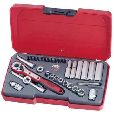 Produktbild von TENG T1435af Steckschlüsselsatz, 35-teilig, 1/4 Zoll