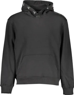 Produktbild von Stylisches Herren-Sweatshirt Schwarz - Hoodie mit Logo und Details