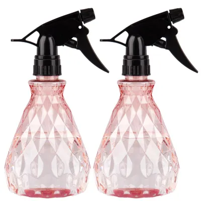 Immagine prodotto di 2 flaconi spray da 500 ml vuoti, con beccuccio regolabile, per piante (rosa)