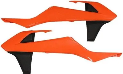 Produktbild von Kühlerdeckel (Satz) Für Ktm Sx/Sxf '16-'18 Exc/Excf '17-'19 Farbe Orange/Schwarz