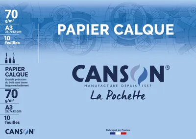 Image de Papier calque CANSON, satiné, DIN A3, 70/75 g/qm