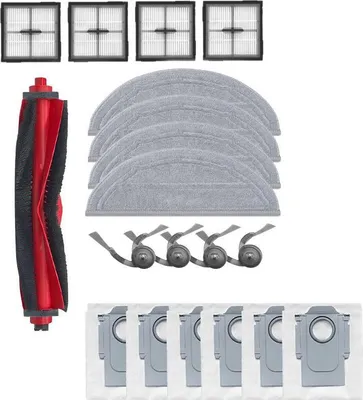 Obrázek produktu pro Mobilly sada kartáčů, filtrů, mopů a sáčků pro Roborock Q10 X5 X5+ PF PF+ P P+, 19 ks