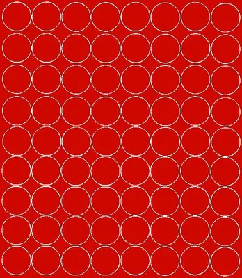 Immagine prodotto di Adesivi rotondi, diametro 5 cm, 72 pezzi, rosso opaco