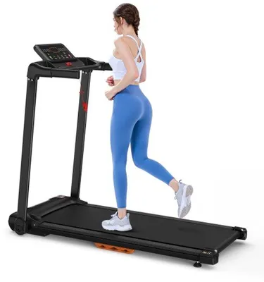 Immagine prodotto di Tapis roulant da casa, pieghevole, velocità fino a 12 km/h, carico massimo 120 kg, supporto da tavolo, compatibile con app, LED