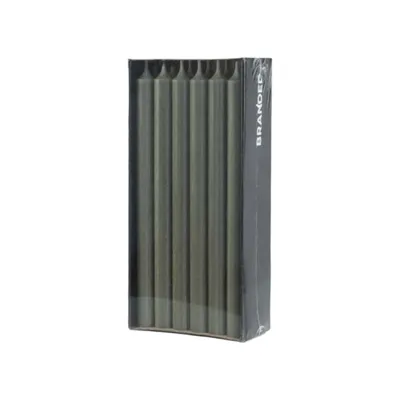 Productafbeelding van Branded kaars, Ø 2,1 × 28 cm - Olijgroen