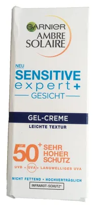 Produktbild von Garnier, Ambre Solaire, Gesichtscreme-Gel, SPF 50+, 50 ml