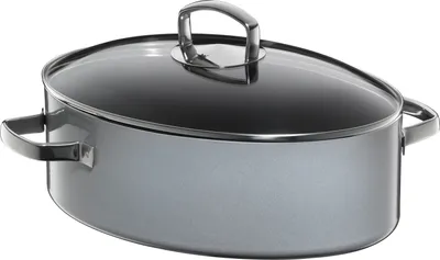 Immagine prodotto di Tostapane Minerale Wmf Fusiontec Con Coperchio In Vetro, Ovale, 36 Cm, Platino