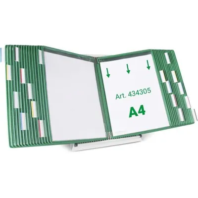 Produktbild von tarifold Sichttafelsystem 434305 DIN A4 grün mit 30 St. Sichttafeln