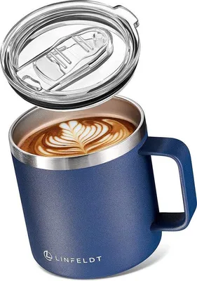 Image de Mug isotherme avec couvercle et poignée, pour emporter son café ou son thé