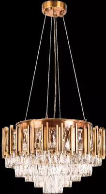 Obrázok produktu pre Stropný luster luster stropné svietidlo luster krištáľový okrúhla závesná lampa