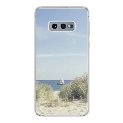 Produktbild von MuchoWow® Handyhülle Schutzhülle Hülle für Samsung Galaxy S10e Nordsee - Dünen - Boot Silikon Softcase Handy Hülle - Handy