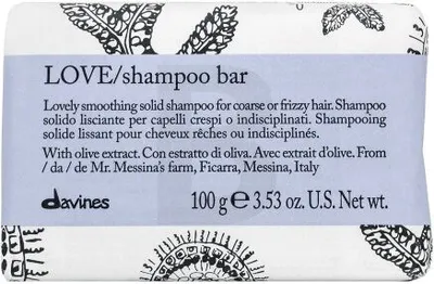 Obrázek produktu pro Davines Essential Haircare Love Shampoo Bar tuhý šampon s vyživujícím účinkem pro hrubé a nepoddajné vlasy 100 g