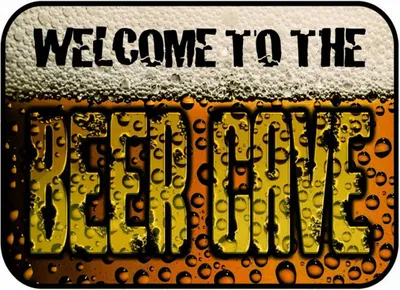 Produktbild von vianmo Holzschild 30x40 cm Bier welcome to the beer cave