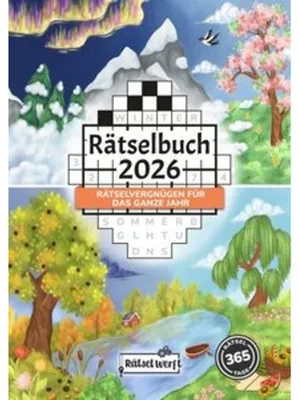 Produktbild von Rätselbuch 2026: Rätselvergnügen für das ganze Jahr mit dem großen Rätselkalender 2026 - Inkl. Sudoku, Kreuzwort- & Wortsuchrätseln