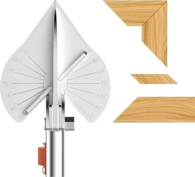 Obrázok produktu pre Nožnice na laminát z nehrdzavejúcej ocele 45–135 Grad – s náhradnými čepeľami – čierne