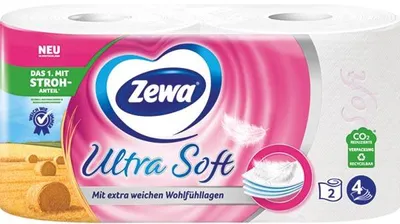 Image de Papier toilette Zewa Ultra Soft 4 plis (2 x 150 feuilles)