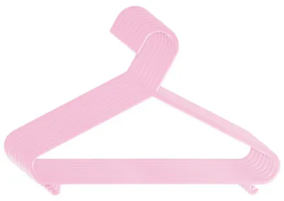 Produktbild von Bieco Kleiderbügel Kinder 8 St. Rosa | Länge ca. 30 cm | Baby Kleiderbügel | Kunststoff Kleiderbügel Kinder Baby | Baby Organiser Für Kleiderschrank | Kleiderbügel Baby | Baby Clothes Hangers