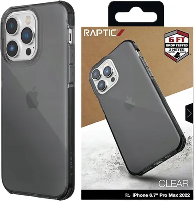 Image de Raptic X-Doria Clear Case Iphone 14 Pro Max Armoured Case Black