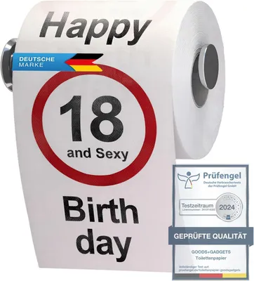 Immagine prodotto di Carta igienica divertente 18° compleanno