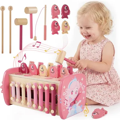 Immagine prodotto di Giocattoli Montessori per bambine di 2 anni - 1 giocattolo in legno