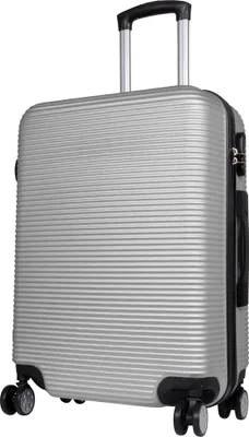 Produktbild von ABS Trolley Reisekoffer Malaga 66cm 66 Liter mittelgroß silber