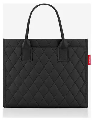 Productafbeelding van reisenthel® DN 7059 boodschappentas, model "daily shopper", ruitpatroon, kunststof, zwart. Artikelnummer: DN 7059