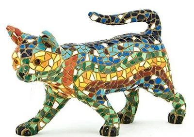 Produktbild von Solidchoice – Katze aus Mosaiksteinen