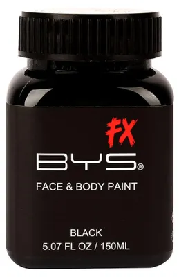 Productafbeelding van Spezial-FX gezichts- en lichaamsverf, zwart, 150 ml - universele maat, AI-gegenereerde afbeelding