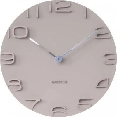Produktbild von Karlsson - Wanduhr On The Edge - Warmes Grau