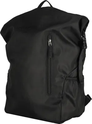 Produktbild von Großer Damen Herren Roll up Rucksack Plane Tasche Fahrradrucksack Kurier Rollup Bag  Schwarz