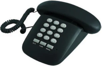 Image de Téléphone analogique Brondi Sirio au design rétro noir