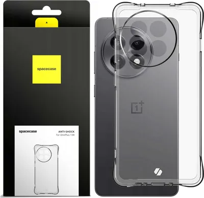 Zdjęcie produktu dla Silikonowe etui SPACECASE Anti-shock do OnePlus 13R Przezroczysty
