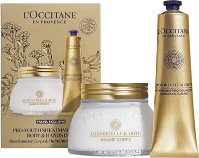 Produktbild von L'Occitane Immortelle Pro Youth Shea Hand Cream & Body Set