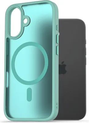 Immagine prodotto di AlzaGuard Custodia opaca compatibile con Magsafe pro iPhone 16 modrozelený