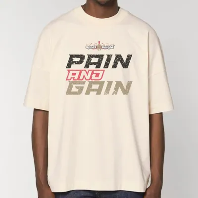 Produktbild von Sport-Knight® Herren Oversize T-Shirt "Pain and Gain"