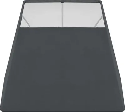 Produktbild von Wogati® Premium Lampenschirm E14/E27 Baumwolle | Farbe: Schwarz Trapez / Größe: L